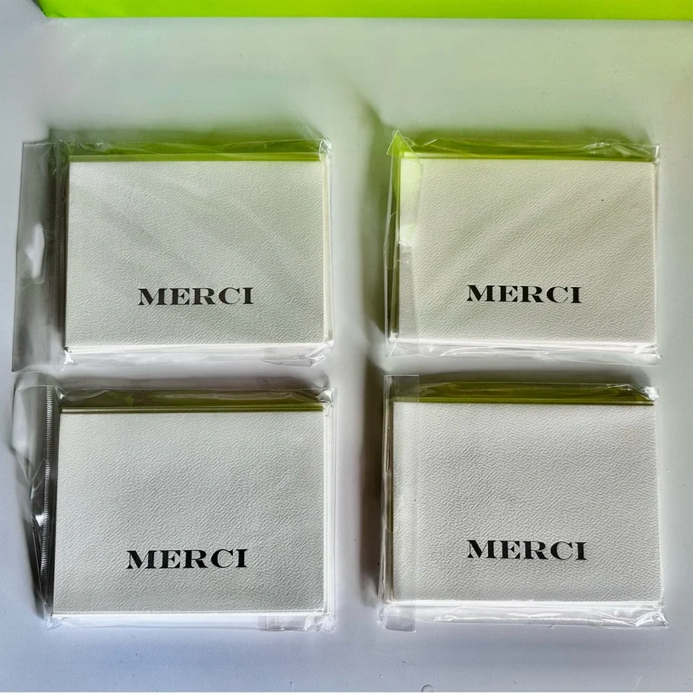 32 Michaels Cream Merci Notecards & Envelopes Set Thank you Greeting Cards